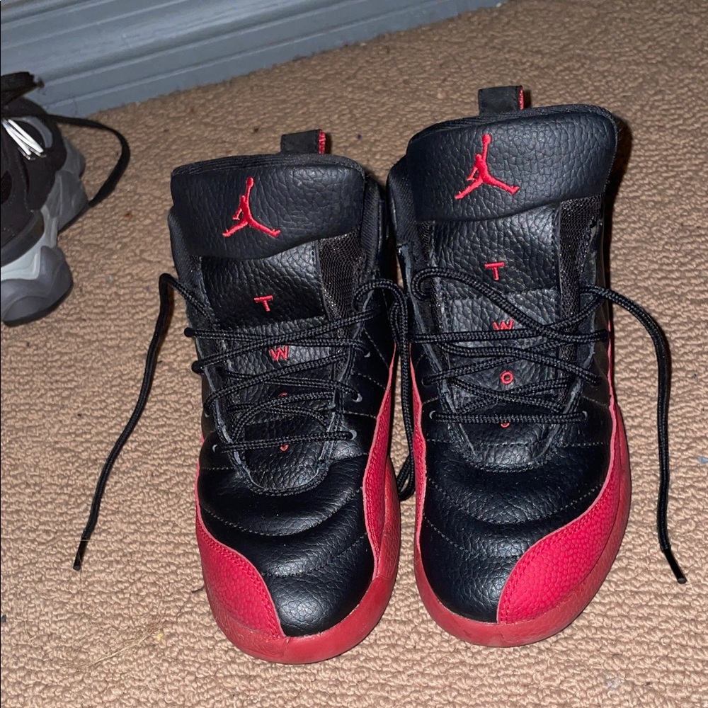 Stylish Kids Black and Red Sneakers